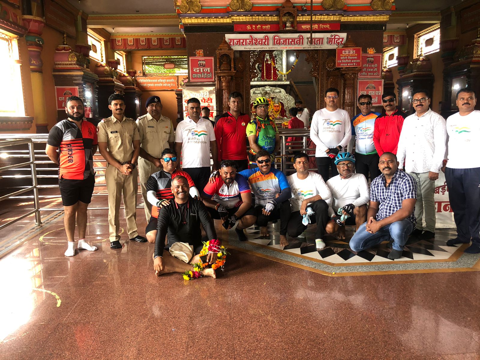 भारतीय स्वातंत्र्याच्या अमृत महोत्सवानिमित्त सायकल मोहीम (मुंबई ते दिल्ली) दि. ०२ ऑगस्ट ते १५ ऑगस्ट २०२२ महाराष्ट्र पोलीस.