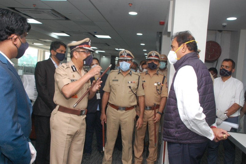 HON'BLE HOME MINISTER SHRI. ANIL DESHAMUKH INSPECTED THE PROJECT SITE OF DAIL – 112 (MERS) ON 11/11/2020